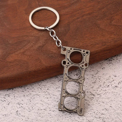 Creative Gear Head Keychain Speed Gearbox Keyring for Car Key Turbo Hub Brake Disc Pendant Shock Absorber Keys Holder Chain Ring