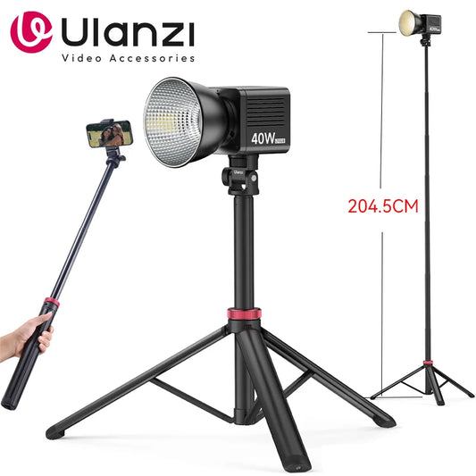 Ulanzi MT-79 2M Portable Universal Tripod Aluminum Alloy Lamp Holder Support LT028 Fill Light Lightweight Camera Action Camera