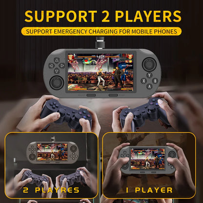 SF3000 Portable Mini Handheld Game Player 4.5 Inch IPS Screen Retro Video Game Console Built-in 20000+ Games for PS1/GBA/SFC