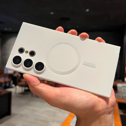 Luxury For Magsafe Magnetic Case For Samsung Galaxy S24 S25 S22 S23 Ultra Plus S20 S21 FE Note 20 A35 A55 A05 A15 Soft TPU Cover