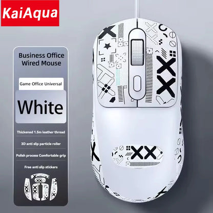 G580 USB Wired Mouse Ergonomic Office/Gaming Mouse With Anti Slip Stickers For PC Laptops Anti-Slip Mouse Send A Gift 2026 New