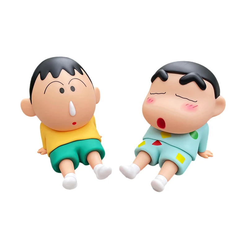 Cartoon Crayon Shin-Chan Boochan Phone Holder Desktop Anime Ornaments Watching Tv Cartoon Phone Support Cute Doll Gifts