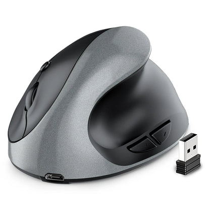 Vertical Grip Silent Wireless Mouse Rechargeable Hand Designer Drawing Office Creative Ergonomic Mouse For Computer PC