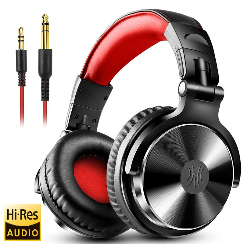 Oneodio Pro 10 Wired Headphones Hi-Res Audio Wired Headset Stereo Professional DJ Headphone with Mic Over Ear  Studio Headphone