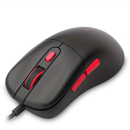 E-YOOSO USB Wired Mouse Gaming Mouse with 6 Buttons, Macro Editing Support, Optical Gamer Mice Ergonomic for Computer Laptop PC