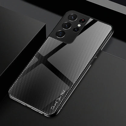 Luxury Gradient Phone Cover For Samsung Galaxy S23 S21 S22 S24 S25 Ultra Plus Note 20 Ultra S21 FE S20 S23 FE 5G Case Glass Case