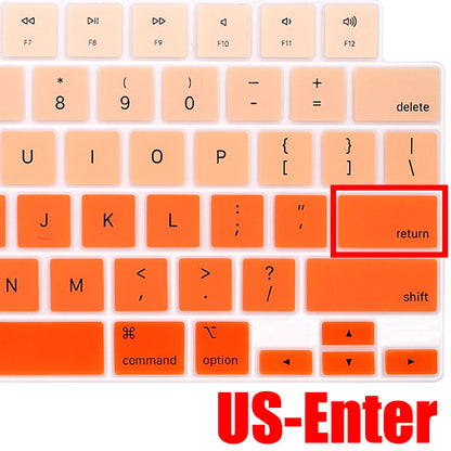Ultra Thin Silicone Keyboard Cover Skin for MacBook Air & Pro 12/13/14/15/16inch A2991 A2992 A3113 A3114 A2179 A2338 A2681 A2941