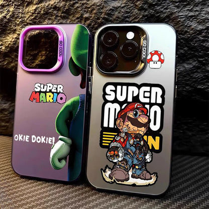 Cool S-Super M-Mario Bros Game Phone Case For iPhone 16 15 14 13 12 11 Pro Max 7 8 Plus XS Max Shockproof Silicone Matte Cover