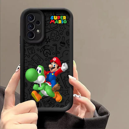 Cartoon Super M-Mario Bros Phone Case For Samsung Galaxy A14 A15 S21 S22 S23 S24 FE Plus Ultra A25 A35 A52 A53 A54 A55 5G Covers