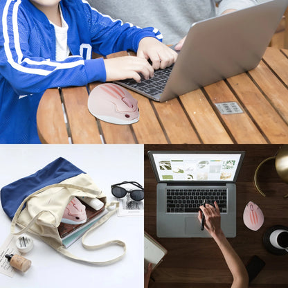 Cute Cartoon Hamster Shape Creative Mouse Bluetooth/2.4G Mini Wireless Mute Ergonomic Optical Mice PC Laptop Desktop Universal