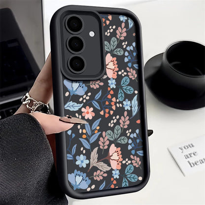 Small Flowers Phone Case For Samsung Galaxy S25 Edge S24 S23 Ultra Plus S24 FE A55 A54 A15 A14 A35 A25 A16 A56 A26 A36 TPU Cover