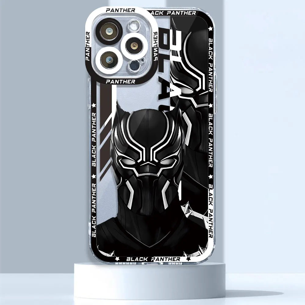 Marvel Avengers Spiderman Ironman Case for iPhone SE XS 13 Pro Max 8 X 14 15 Plus 11 Pro 12 Mini 7 6s XR Clear Silicone Cover