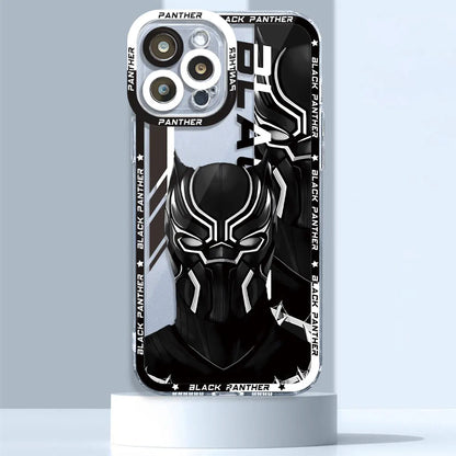 Marvel Avengers Spiderman Ironman Case for iPhone SE XS 13 Pro Max 8 X 14 15 Plus 11 Pro 12 Mini 7 6s XR Clear Silicone Cover