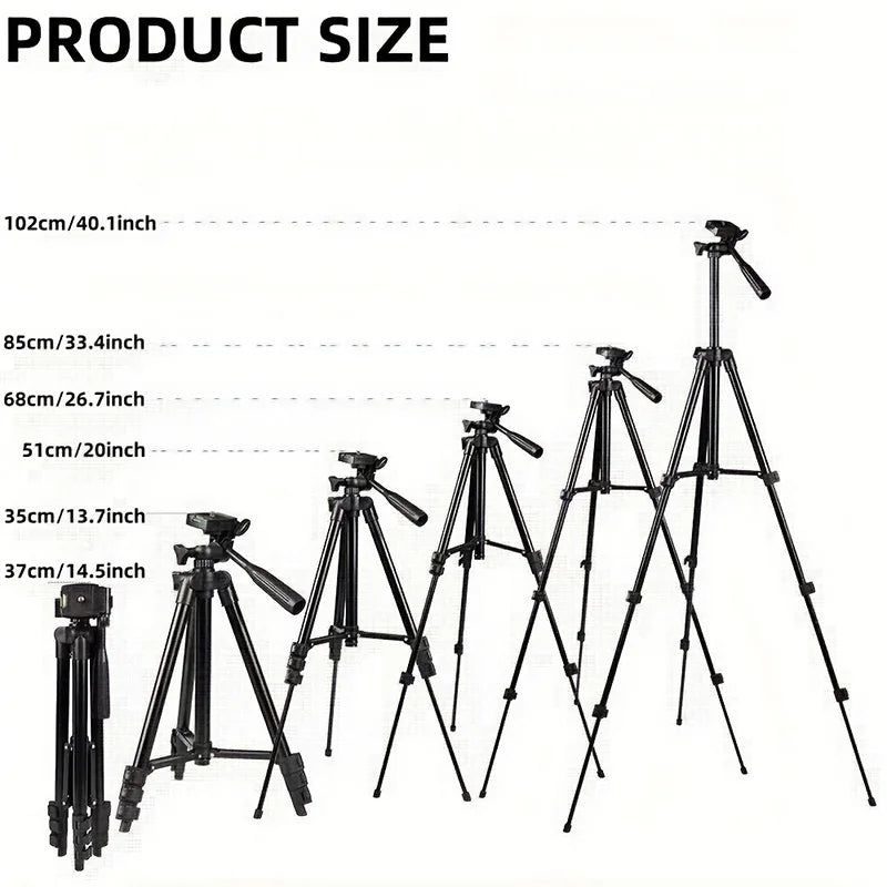 Travel Self Tripod Universal Phone Camera Tripod Stand with Bluetooth Remote Phone Clip For Canon Nikon DSLR SLR Digital Camera