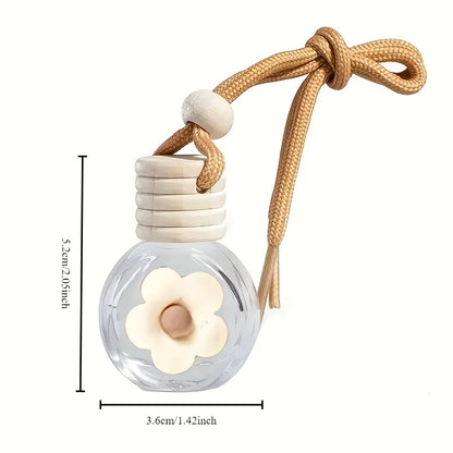 Cartoon Car Aromatherapy Glass Bottle For Mirror Pendant Dashboard Decorative Ornaments
