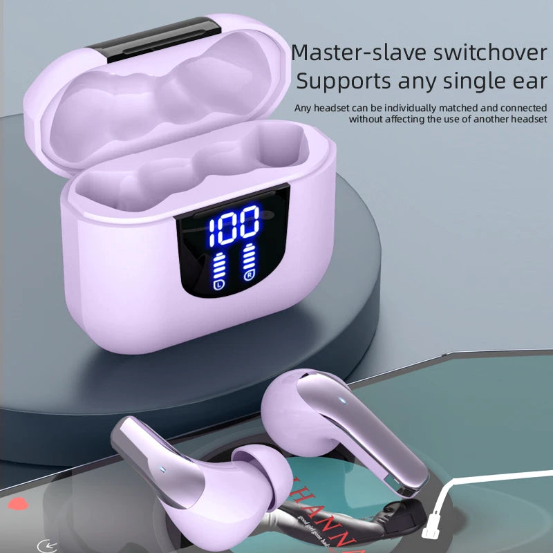 TWS wireless earphones, heavy bass stereo noise reduction for calls, ultra-long battery life, low-latency game mode