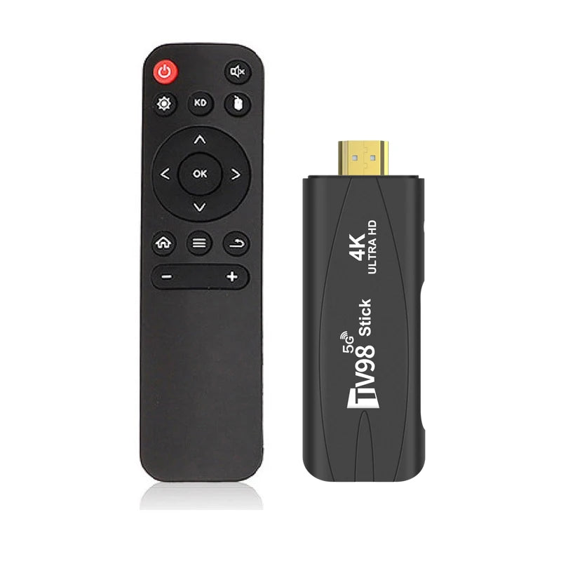 TV98 TV Stick Android 12.1 4K HD 2G 16G TV Box 2.4G 5G Dual Wifi Smart TV Box Media Player TV Receiver Andriod TV Stick
