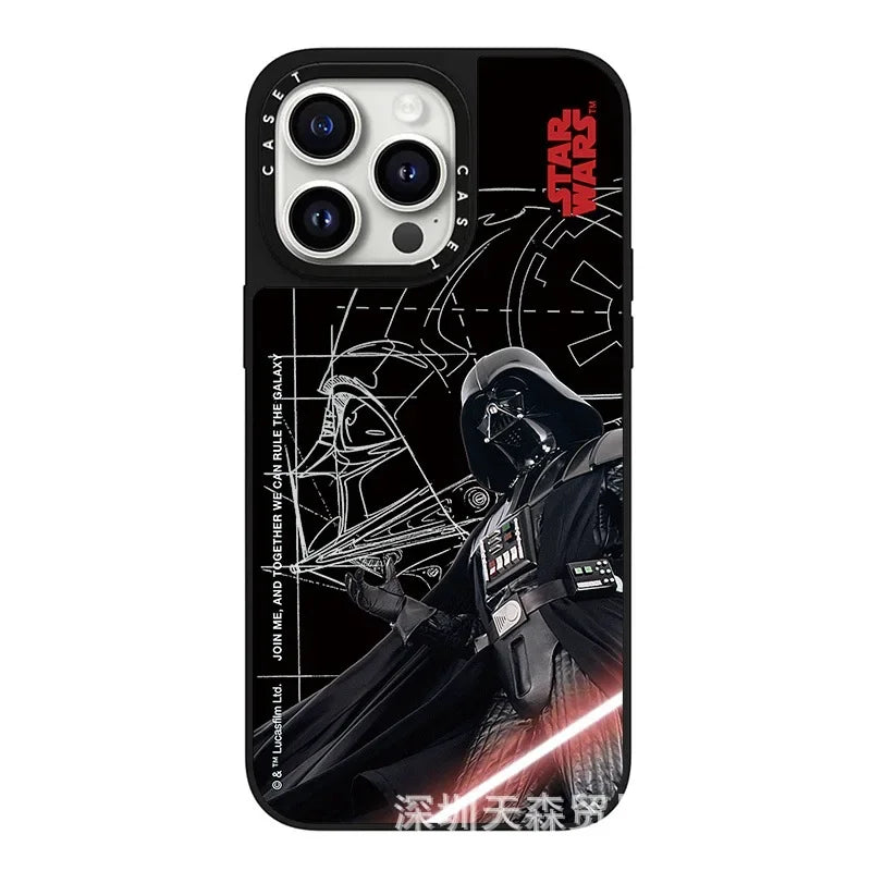 Trendy Brand CAS Co-branded Avengers for Iphone16pro max Marvel Character Phone Case Anti-fall Mirror Spider-Man Birthday Gift