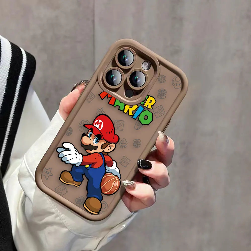 Super M-Mario Bros Game Phone Case For Realme C20 C21Y C30 C31 C33 C35 C53 C55 12 11 8 8I 7I 5 GT 3 NARZO 50 5G Case Funda Shell
