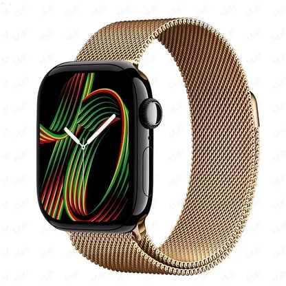 Milanese Strap For Apple Watch Ultra 2 49 46mm 42mm 44mm 40mm 45mm 41mm 38mm Bracelet For iWatch Series 10 9 3 6 5 SE 7 8 Strap