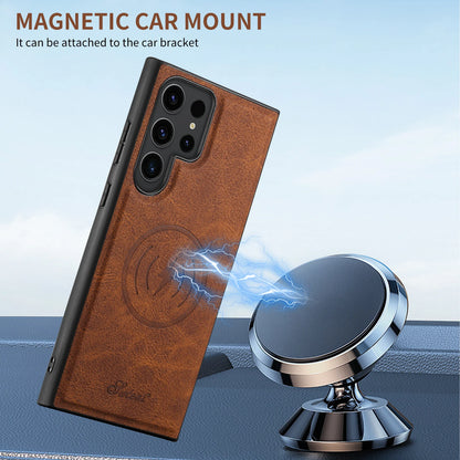 Detachable 2 in 1 Leather Wallet Magnet Card Holder Phone Case For Samsung Galaxy S24 S23 Ultra S22 Plus Wireless charging