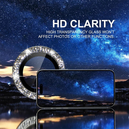 Camera Lens Protector For iPhone 16 Pro Max 16Plus 16Pro 14 15 Pro Max Diamond Metal Protective Glass For iPhone 14 15 Plus Lens