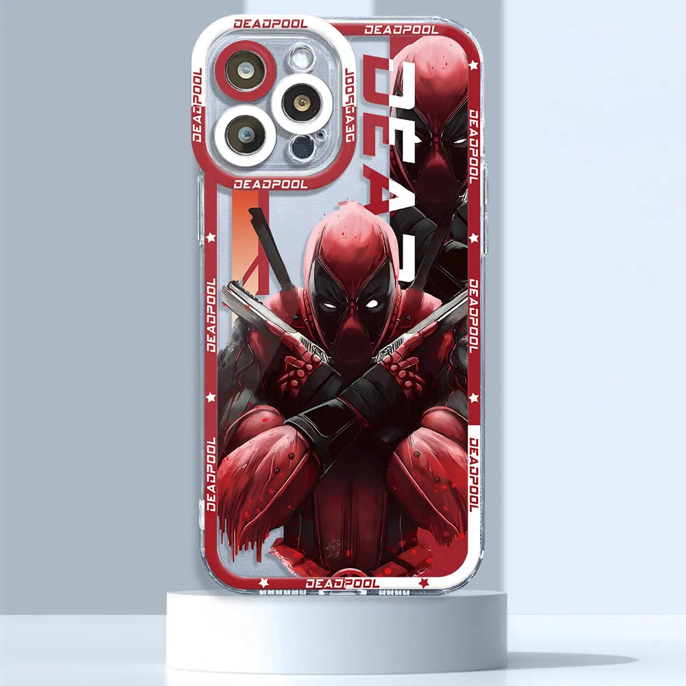 Marvel Avengers Spiderman Ironman Case for iPhone SE XS 13 Pro Max 8 X 14 15 Plus 11 Pro 12 Mini 7 6s XR Clear Silicone Cover