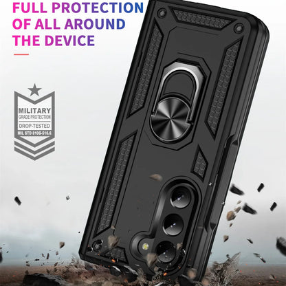 for samsung z fold 7 5 6 fold7 Hard Armor Case for Samsung Galaxy Z Fold 5 Fold5 5G fold6 Finger Ring Holder Covers Cases