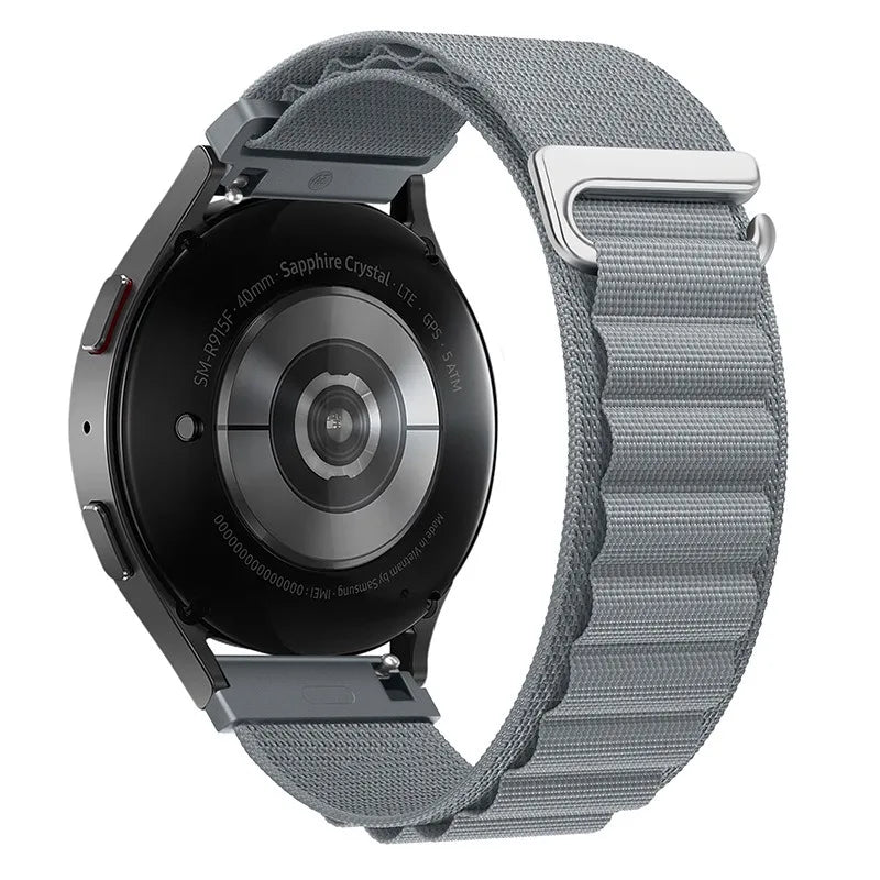 22mm 20mm Alpine Loop Band for Samsung Galaxy Watch 7/6/5/4/3 Nylon Strap for Huawei Watch 5/GT6/GT5/GT4 3 Pro/Amazfit GTR 4/GTS