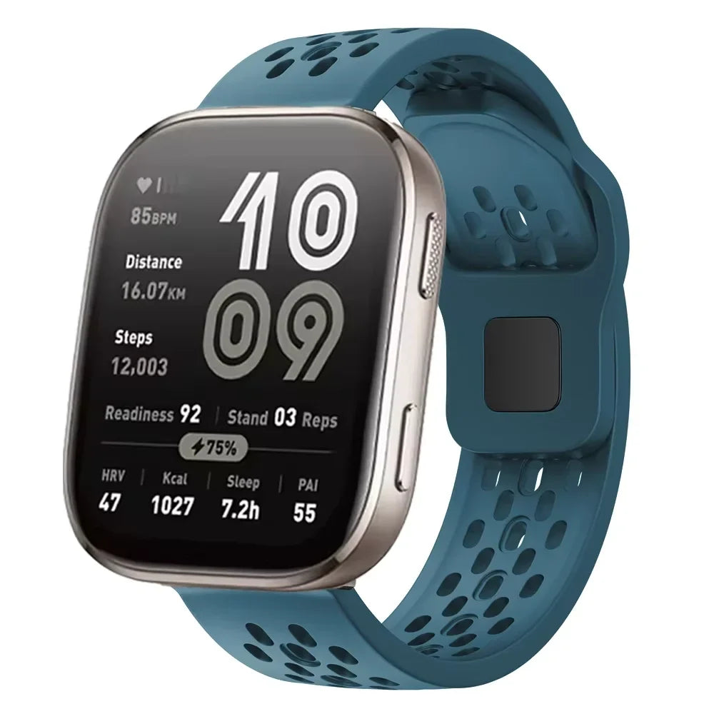 Silicone Sports Strap For Amazfit Active/Active 2 Bracelet 20 22mm Band For Amazfit Balance 2/Bip 6 5 3 3Pro/GTR4 3/GTS 3 4 Mini