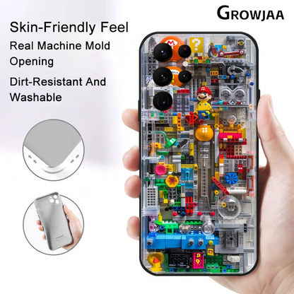 Super M-MarioS Bros Game Phone Case for Samsung Galaxy S24 Ultra S22 S23 Ultra S21 S20 5G Protective Silicone TPU Funda