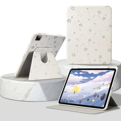 Star Design For iPad 10th/11th A16 For iPad Pro 13 11 m5 m4 m3 12.9 Air 11 13 m2 m3 Air4 5 Pro 11Tablet Protective Foldable Case
