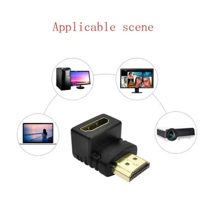 4K Adapter HDMI-compatible 90 Degree Right-angle Adapter 270 Degree Male To Female Elbow Connector Converter