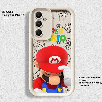 Super M-Marios Bros Phone Case for Galaxy A12 A13 A14 4G 5G A13 A22 A16 5G A23 4G 5G A24 4G A32 4G 5G A33 5G A34 5G Matte