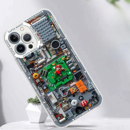 Game Super Marios Building Blocks Case For Realme C53 C55 C67 C63 C33 C30 C35 C51 C21Y C25Y C20 C21 8i 9i 9 10 12 Pro Plus 8 5G