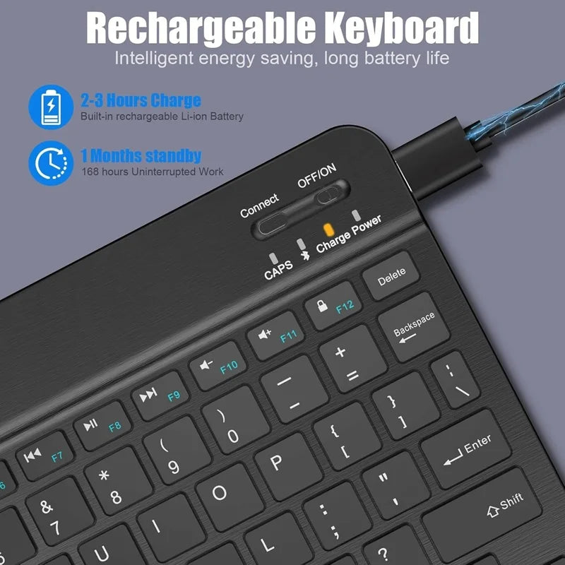 Wireless Keyboard Bluetooth Keyboard For Android IOS Windows Mini 78-Key Gaming Keybaord PC iPad Samsung redmi Tablet Keyboard