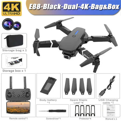 E99 Pro Drone Quadcopter Remote Control Handle Four Axis Aircraft HD 6K Photography UAV Altitude Fixation Helicopter Toys