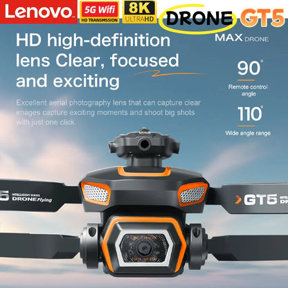 Lenovo Mini RC Drone 8K HD Dual Camera M6 GT8 GT50 GT5  FPV WiFi Quadcopter Obstacle Avoidance Toy Drone