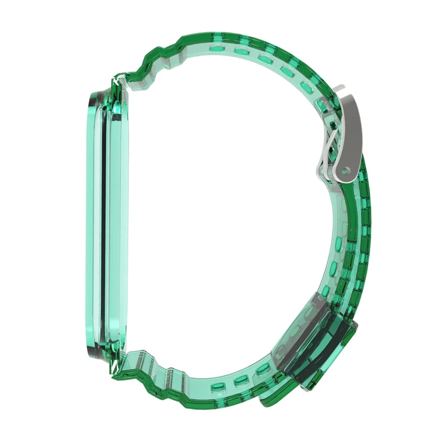 Bracelet on Mi Band 5 6 7 Strap for Xiaomi Miband 4 3 Silicone Bracelet for Miband 5 6 7 Sports Bracelet Wristband Glacier Style
