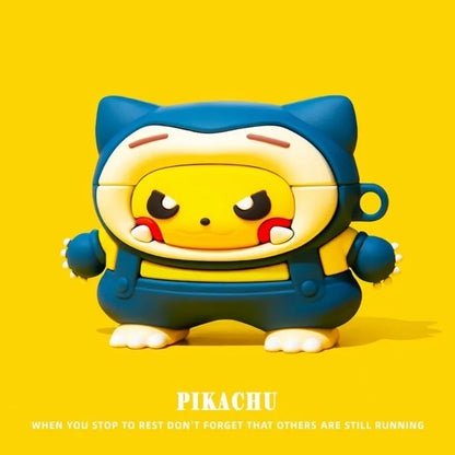 Pokemon Cartoon Case silicone For AirPods 3 Protective sleeve For AirPods Pro 1/2/Pro2 Cover 3D silicone Fall prevention Case