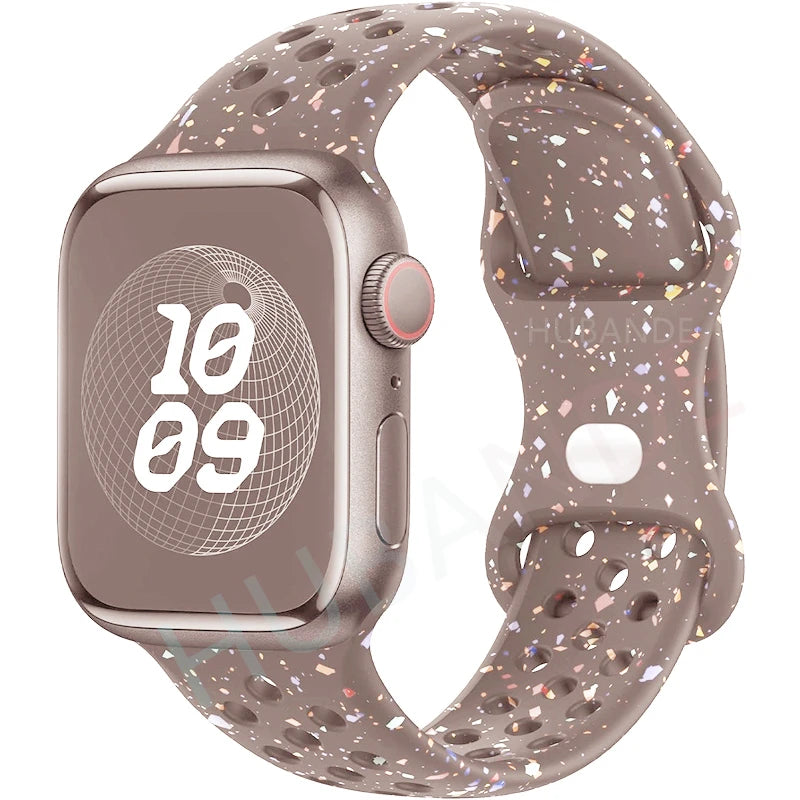 Strap For Apple Watch Band 44mm 49mm 45mm 40mm 41mm 38mm 42mm correa Breathable sports bracelet iwatch series 8 SE 7 6 5 9 Ultra