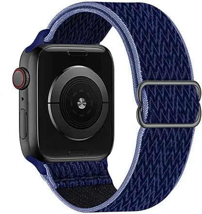 Nylon Loop Strap For Apple Watch 49mm 45mm 41mm 44mm 42mm 46mm Adjustable Elastic Belt iWatch Ultra 3/2 11 10 9 8 7 6 5 SE3 Band