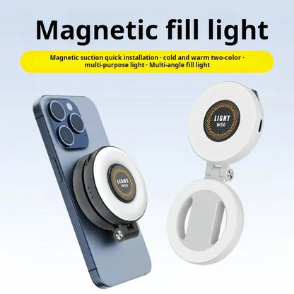 Magnetic Selfie Light LED Fill Light Compatible For Magsafe,ravel, Desktop, Selfies, Video, Makeup/Photography/TikTok/Zoom Calls