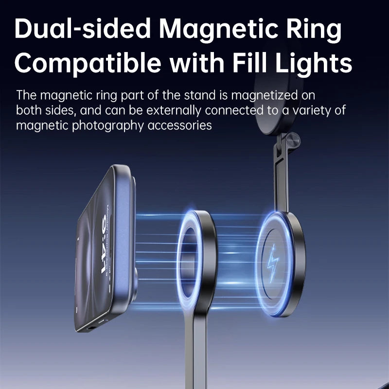 T18 Magnetic Phone Tripod Wireless Phone Grip Selfie Stick Desktop Tripod