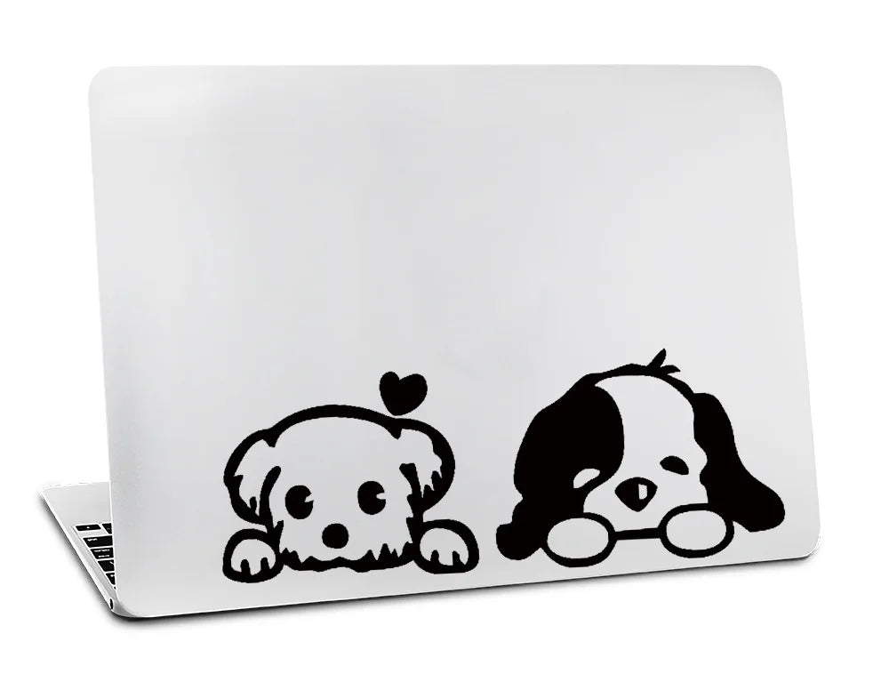 Vinyl Sticker for apple macbook air 11 13 inches for Mac Pro Retina 13 15 Skins cover Glow Black decal Cat Monkey wolf Touch