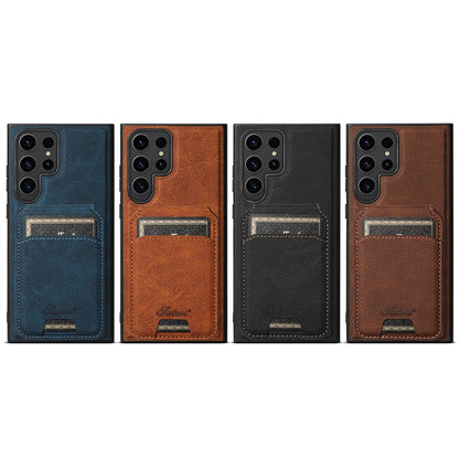 Detachable 2 in 1 Leather Wallet Magnet Card Holder Phone Case For Samsung Galaxy S24 S23 Ultra S22 Plus Wireless charging