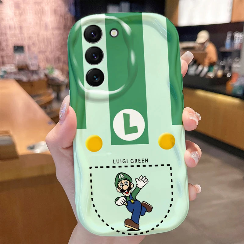 Super M-Marios Bros Case for Samsung Galaxy A53 A50 A50S A36 A35 A34 A32 A30 A26 A25 A24 A20 A16 A15 A06 A05S A05 M55 5G Cover