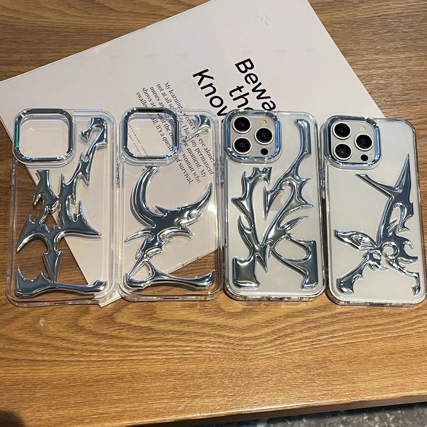 New personality 3D Moon pattern phone Case for iPhone 16 14 13 15 Pro Max Fashion Hollow Slim Shockproof Protective soft Cover