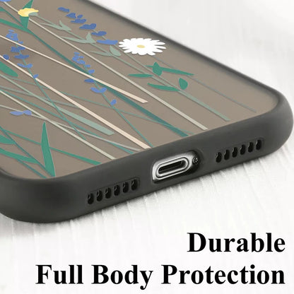 Fashion Flower Phone Case For Samsung Galaxy S25 S24 S23 S22 Ultra S21 FE Plus A15 A35 A55 A34 A54 A33 A53 A52S Clear Back Cover