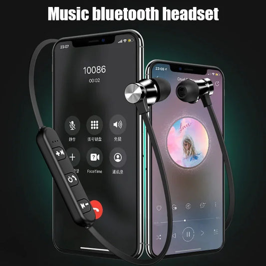 XT11 sports earphones in ear wireless neckband magnetic headphones waterproof earbuds stereo music Bluetooth headset with mic